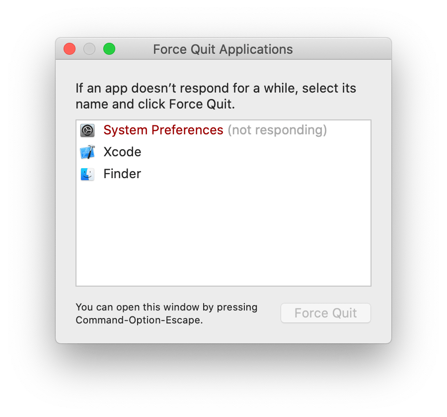 System Preferences is not responding