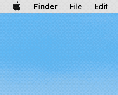 Apple menu screenshot