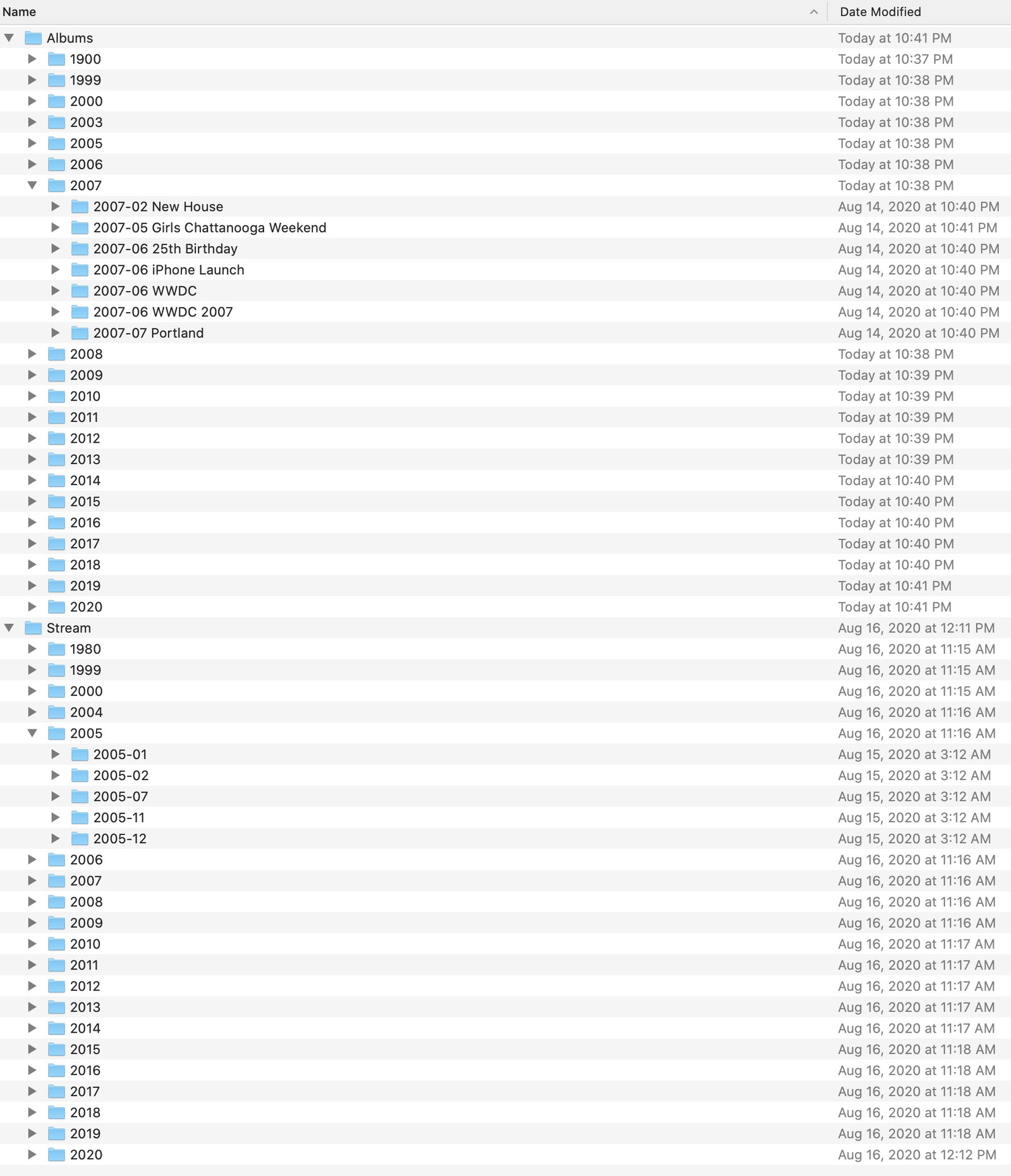 My sane photo directory structure